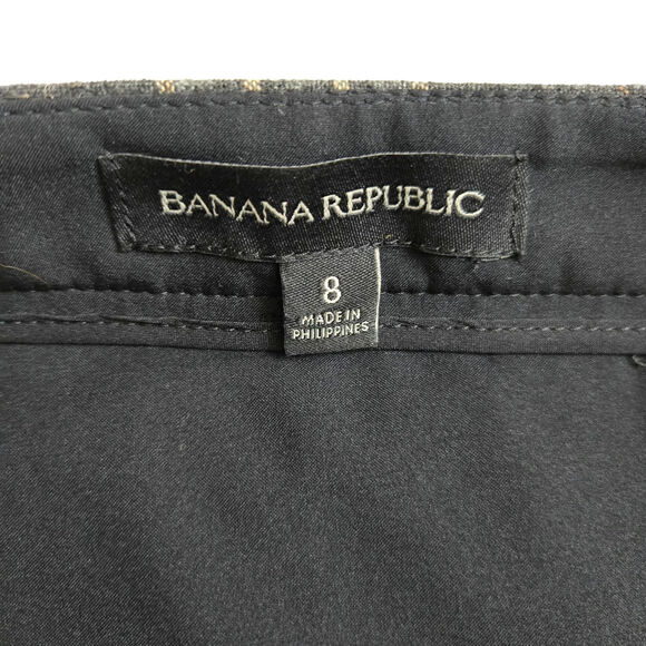 Banana Republic Y2K Preppy Academia Wool Blend Plaid Button Front Wrap Skirt 8 - Picture 9 of 12